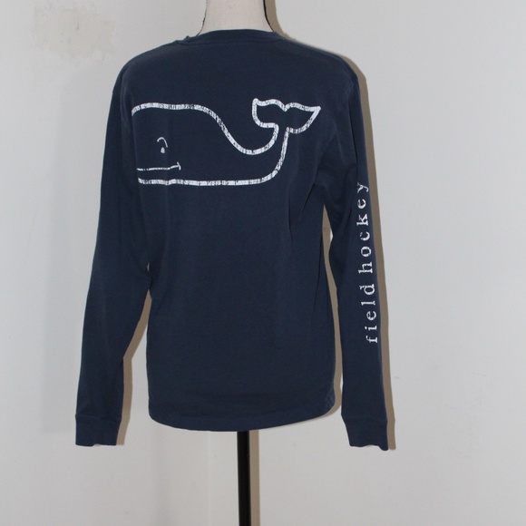 Vineyard Vines, long sleeve Field Hockey shirt Navy Blue - Picture 3 of 6